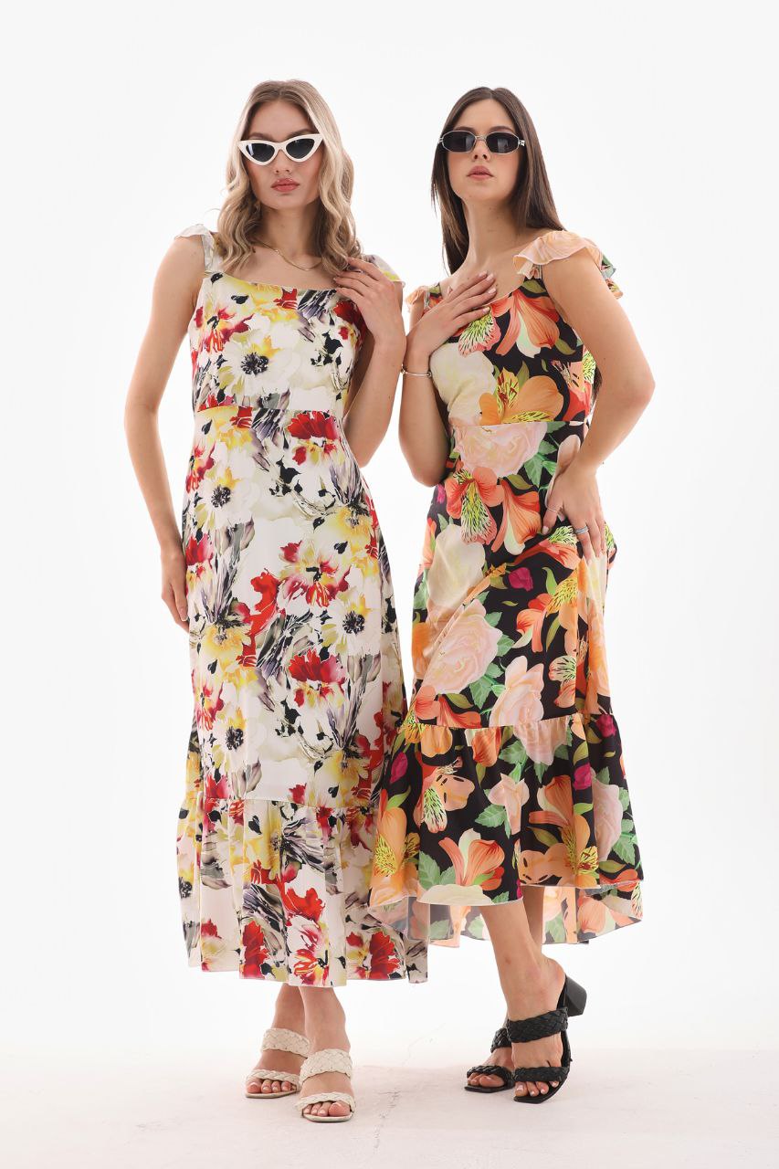 Floral Summer Maxi Dress – Two Patterns